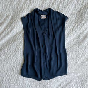Lanvin Silk Sleeveless Shell Blouse Tank - FR36 Small